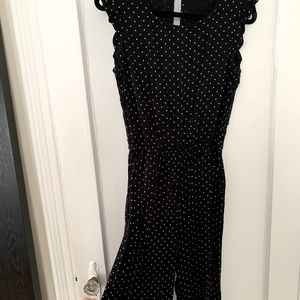 Old Navy Black Polka Dot Jumpsuit